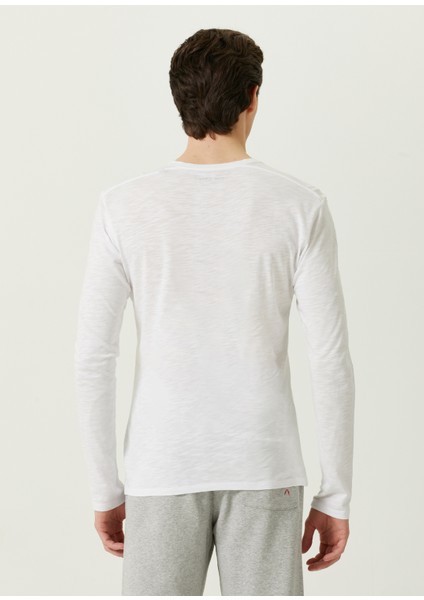 Rowan Beyaz Uzun Kollu T-Shirt fırsatları