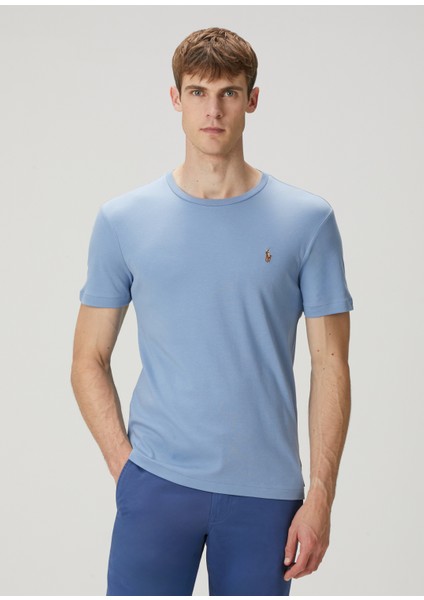 Mavi Logo Nakışlı T-Shirt