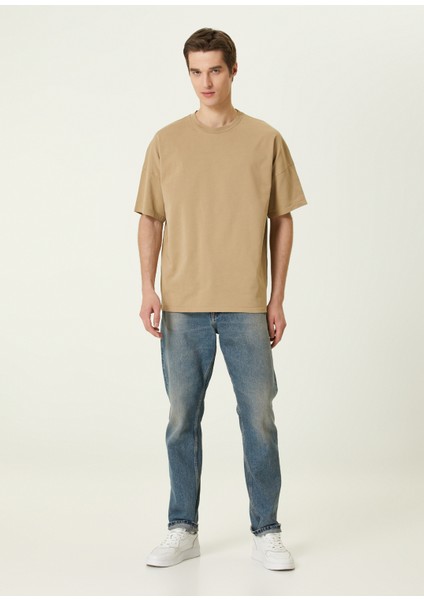 Fizvalley Açık Kahverengi Basic T-Shirt fiyatları