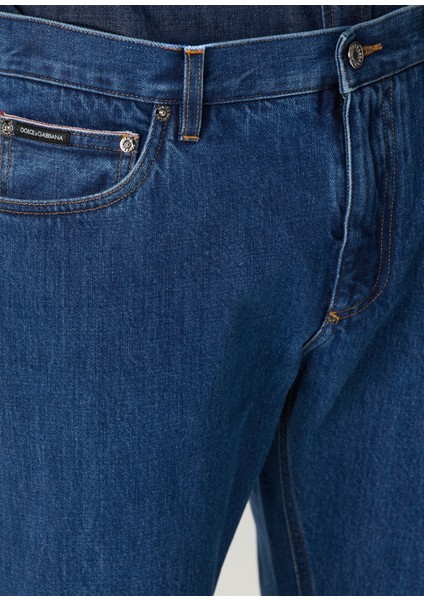Lacivert Jean Pantolon