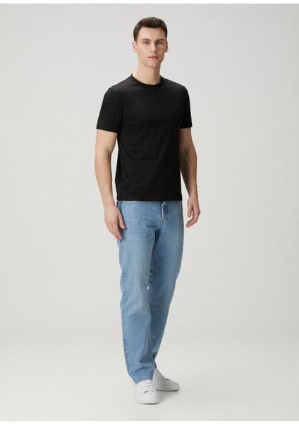 Regular Fit Precise Siyah T-Shirt