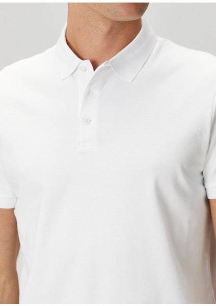 Beyaz Polo Yaka T-Shirt