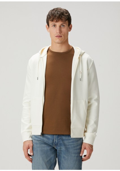 Naturel Kapüşonlu Sweatshirt
