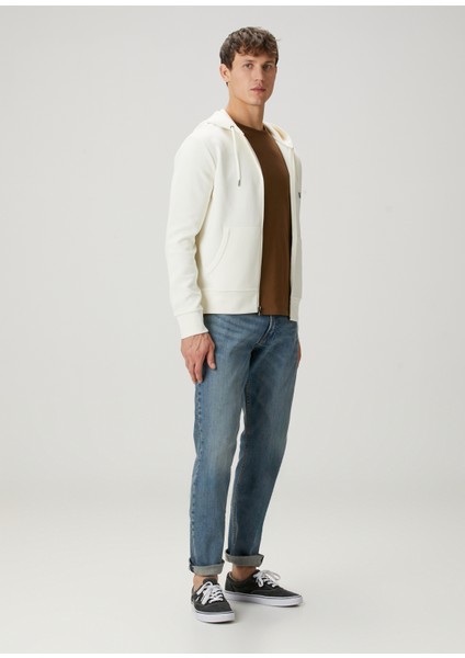 Naturel Kapüşonlu Sweatshirt