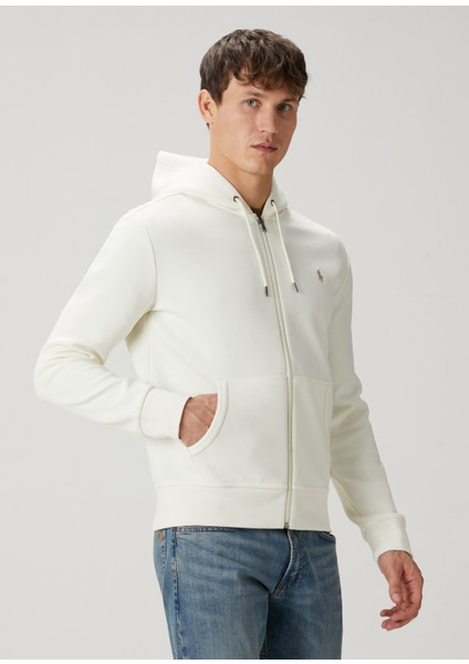 Naturel Kapüşonlu Sweatshirt