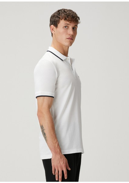 Beyaz Polo Yaka T-Shirt modelleri
