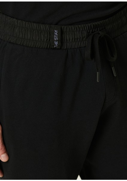 Leo Siyah Organik Pamuk Jogger Eşofman Altı