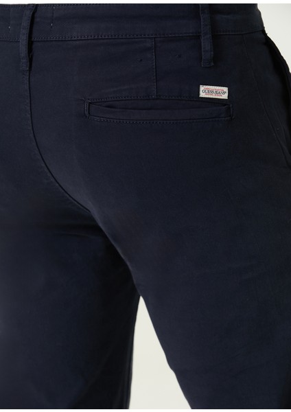 Slim Fit Lacivert Chino Pantolon