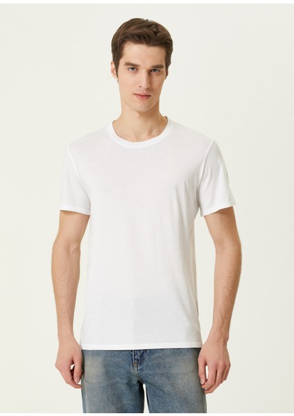 Decatur Beyaz Basic T-Shirt