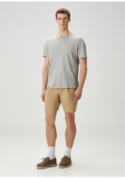 Geniş Kesim Gri Basic T-Shirt fiyatları