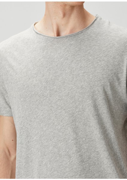 Geniş Kesim Gri Basic T-Shirt indirimleri