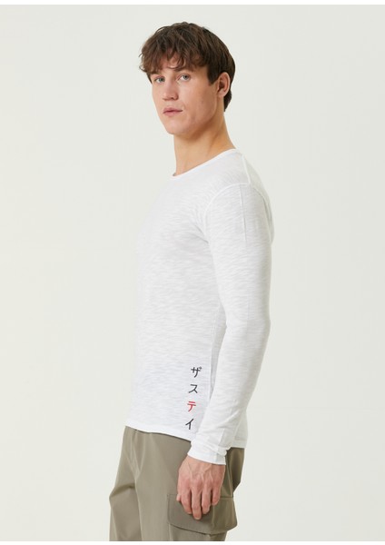 Bou Beyaz Uzun Kollu T-Shirt modelleri