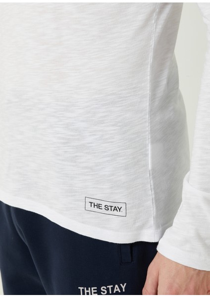 Bobo Beyaz Uzun Kollu T-Shirt