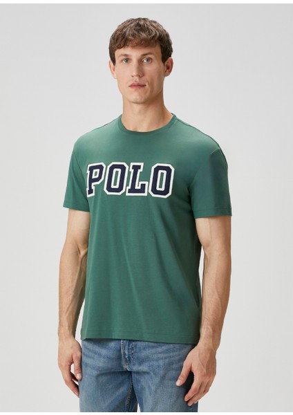 Yeşil Logo Nakışlı T-Shirt modelleri