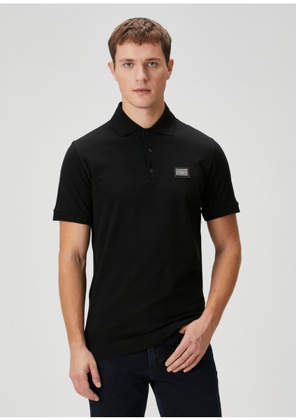 Siyah Polo Yaka T-Shirt