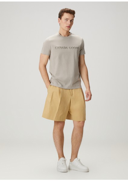 Emersen Bej Logo Nakışlı T-Shirt fiyatları