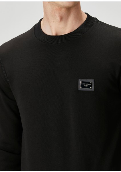 Siyah Logo Detaylı Sweatshirt indirimleri