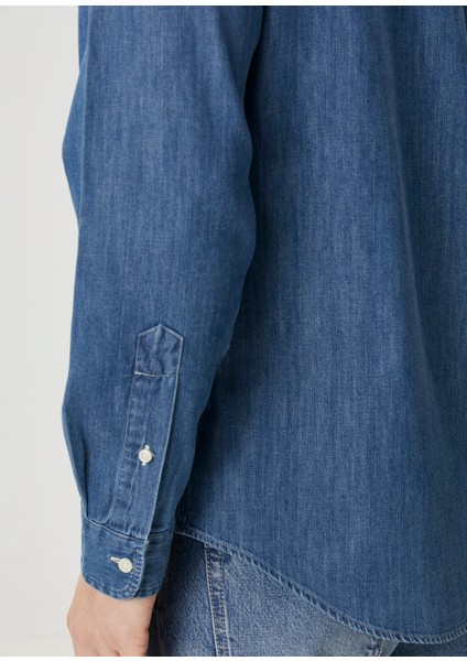 Lacivert Denim Gömlek