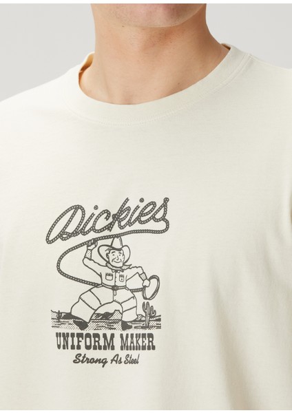 Rope Center Beyaz Baskılı T-Shirt indirimleri