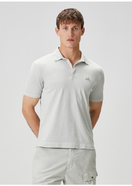 Açık Gri Polo Yaka T-Shirt