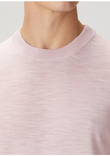 Pembe Kısa Kollu Ipek Triko