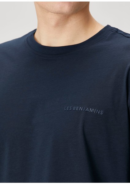 Lacivert Logo Baskılı T-Shirt indirimleri