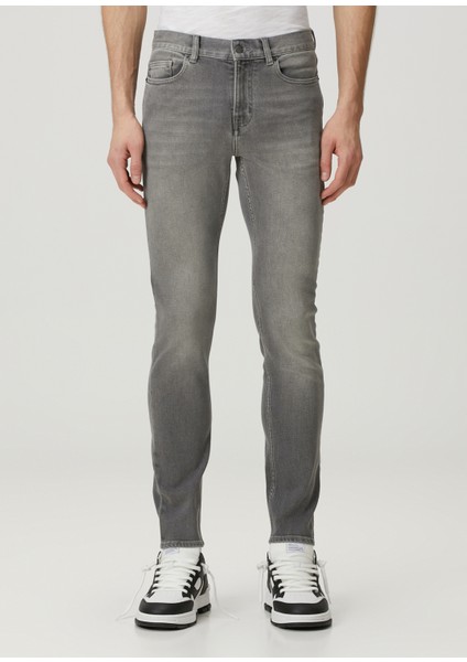 Slim Fit Mick Gri Jean Pantolon fiyatları