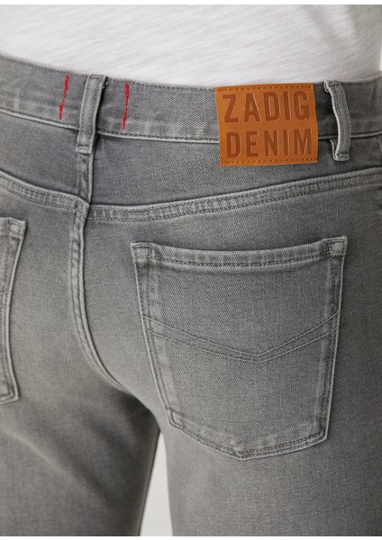 Slim Fit Mick Gri Jean Pantolon indirimleri