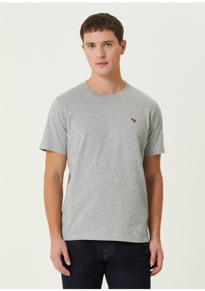 Açık Gri Organik Pamuk T-Shirt