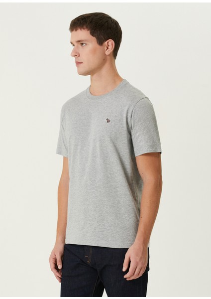 Açık Gri Organik Pamuk T-Shirt modelleri