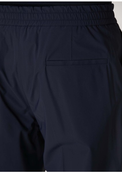 Lacivert Beli Kordonlu Pantolon