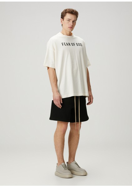 Krem Logo Baskılı T-Shirt fiyatları