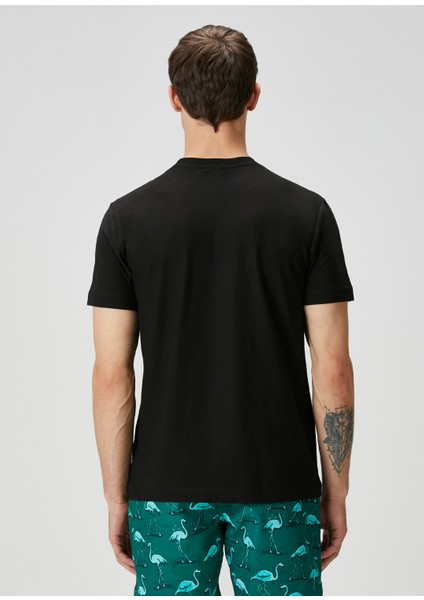 Regular Fit Siyah Cool Touch T-Shirt