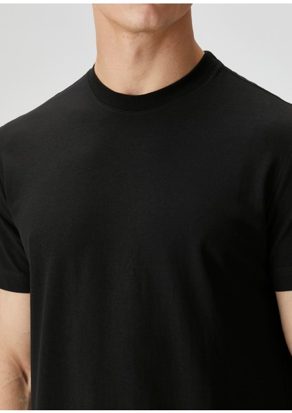 Regular Fit Siyah Cool Touch T-Shirt