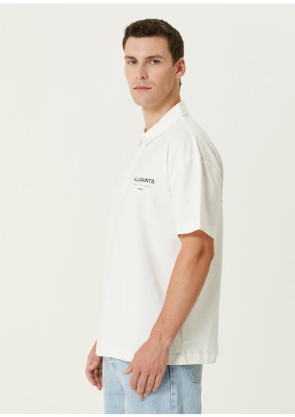 Relaxed Fit Underground Beyaz Polo Yaka T-Shirt modelleri