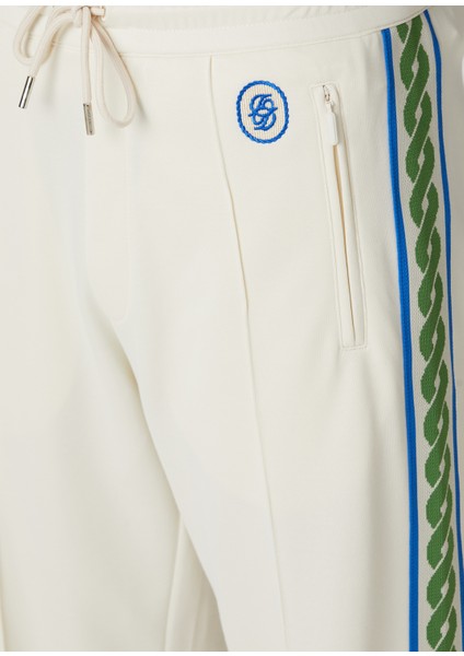 Tresse Kırık Beyaz Beli Kordonlu Pantolon fırsatları
