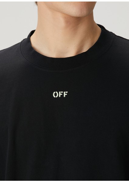 Siyah Logo Baskılı T-Shirt indirimleri