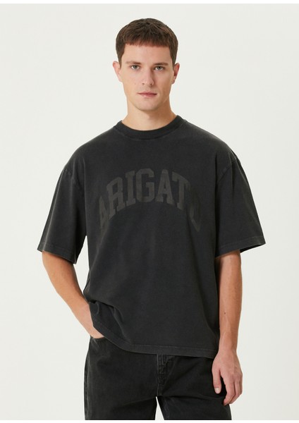Siyah Logo Baskılı T-Shirt