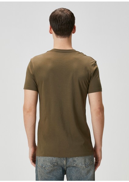 Haki Organik Pamuk T-Shirt fırsatları