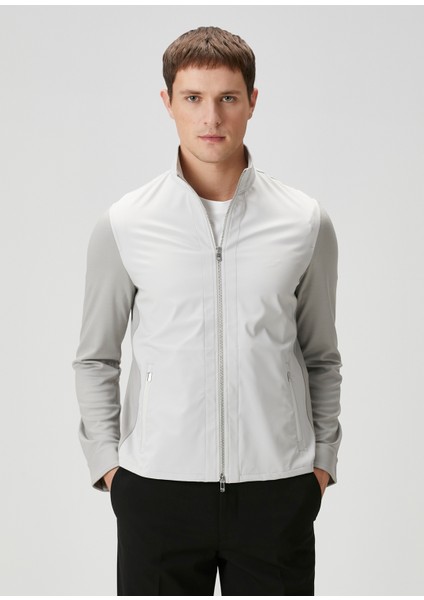 Relaxed Fit Taş Yün Ceket