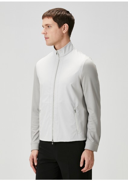 Relaxed Fit Taş Yün Ceket