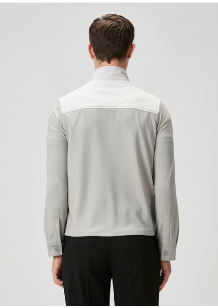 Relaxed Fit Taş Yün Ceket
