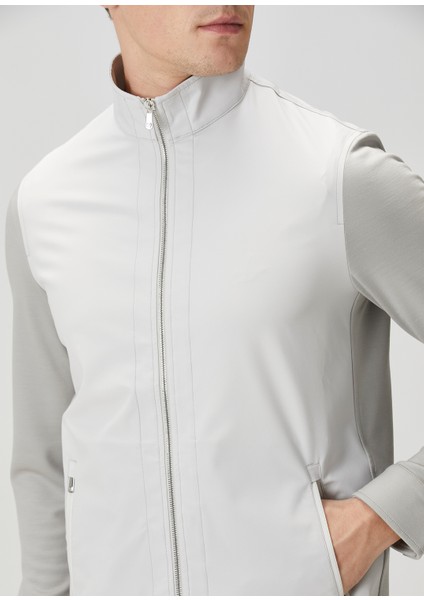 Relaxed Fit Taş Yün Ceket