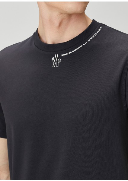 Lacivert Logo Baskılı T-Shirt indirimleri