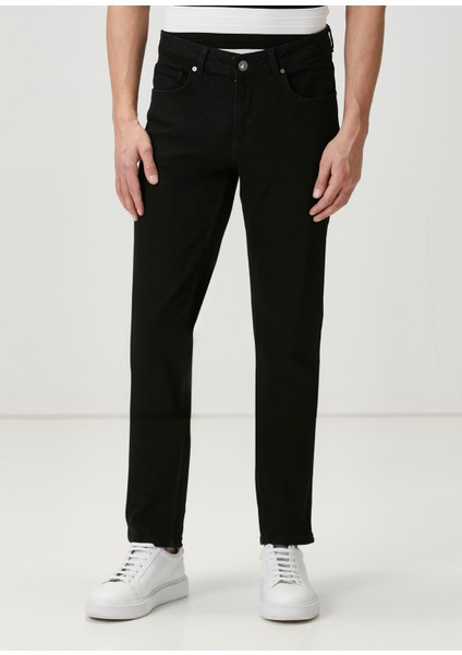 Slim Fit Siyah Jean Pantolon