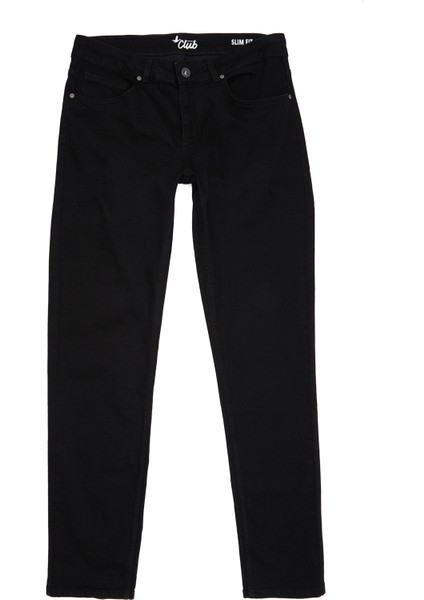 Slim Fit Siyah Jean Pantolon