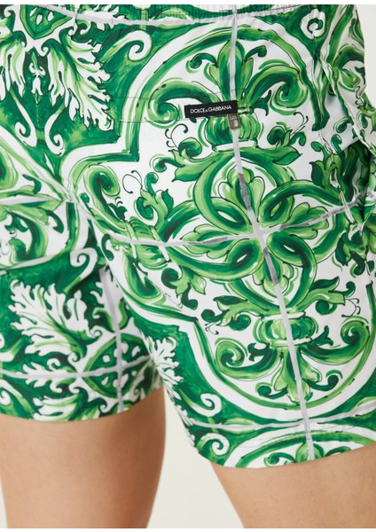 Yeşil Majolica Desenli Mayo indirimleri