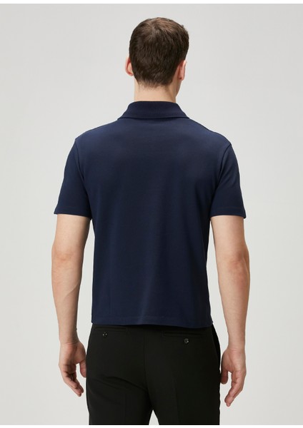 Regular Fit Lacivert Polo Yaka T-Shirt fırsatları