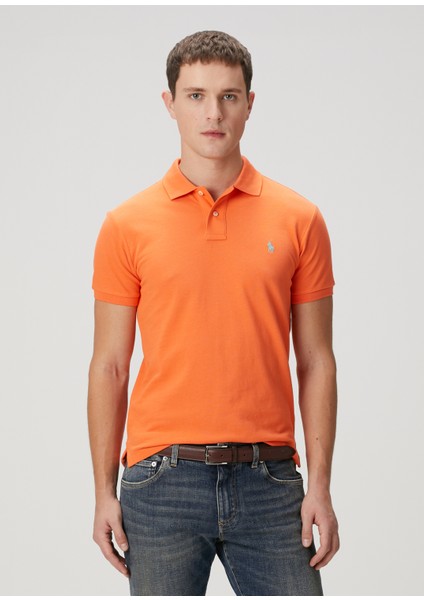 Turuncu Polo Yaka T-Shirt