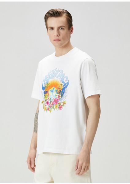 Surf Trip Beyaz Organik Pamuk T-Shirt modelleri